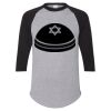 Unisex Three-Quarter Raglan Sleeve Baseball Jersey T-Shirt Thumbnail