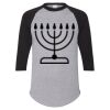 Unisex Three-Quarter Raglan Sleeve Baseball Jersey T-Shirt Thumbnail