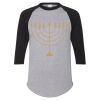 Unisex Three-Quarter Raglan Sleeve Baseball Jersey T-Shirt Thumbnail