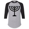 Unisex Three-Quarter Raglan Sleeve Baseball Jersey T-Shirt Thumbnail