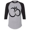 Unisex Three-Quarter Raglan Sleeve Baseball Jersey T-Shirt Thumbnail