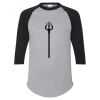 Unisex Three-Quarter Raglan Sleeve Baseball Jersey T-Shirt Thumbnail