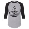Unisex Three-Quarter Raglan Sleeve Baseball Jersey T-Shirt Thumbnail