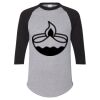 Unisex Three-Quarter Raglan Sleeve Baseball Jersey T-Shirt Thumbnail