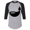 Unisex Three-Quarter Raglan Sleeve Baseball Jersey T-Shirt Thumbnail