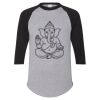 Unisex Three-Quarter Raglan Sleeve Baseball Jersey T-Shirt Thumbnail