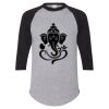 Unisex Three-Quarter Raglan Sleeve Baseball Jersey T-Shirt Thumbnail