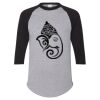 Unisex Three-Quarter Raglan Sleeve Baseball Jersey T-Shirt Thumbnail