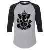 Unisex Three-Quarter Raglan Sleeve Baseball Jersey T-Shirt Thumbnail