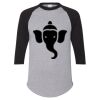Unisex Three-Quarter Raglan Sleeve Baseball Jersey T-Shirt Thumbnail