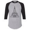 Unisex Three-Quarter Raglan Sleeve Baseball Jersey T-Shirt Thumbnail