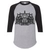 Unisex Three-Quarter Raglan Sleeve Baseball Jersey T-Shirt Thumbnail