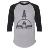 Unisex Three-Quarter Raglan Sleeve Baseball Jersey T-Shirt Thumbnail