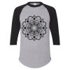 Unisex Three-Quarter Raglan Sleeve Baseball Jersey T-Shirt Thumbnail