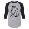 Unisex Three-Quarter Raglan Sleeve Baseball Jersey T-Shirt Thumbnail