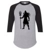 Unisex Three-Quarter Raglan Sleeve Baseball Jersey T-Shirt Thumbnail