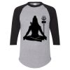 Unisex Three-Quarter Raglan Sleeve Baseball Jersey T-Shirt Thumbnail
