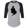 Unisex Three-Quarter Raglan Sleeve Baseball Jersey T-Shirt Thumbnail