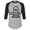 Unisex Three-Quarter Raglan Sleeve Baseball Jersey T-Shirt Thumbnail