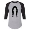 Unisex Three-Quarter Raglan Sleeve Baseball Jersey T-Shirt Thumbnail