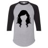Unisex Three-Quarter Raglan Sleeve Baseball Jersey T-Shirt Thumbnail