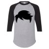 Unisex Three-Quarter Raglan Sleeve Baseball Jersey T-Shirt Thumbnail