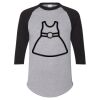Unisex Three-Quarter Raglan Sleeve Baseball Jersey T-Shirt Thumbnail