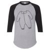 Unisex Three-Quarter Raglan Sleeve Baseball Jersey T-Shirt Thumbnail