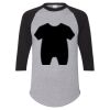 Unisex Three-Quarter Raglan Sleeve Baseball Jersey T-Shirt Thumbnail