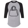 Unisex Three-Quarter Raglan Sleeve Baseball Jersey T-Shirt Thumbnail