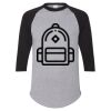 Unisex Three-Quarter Raglan Sleeve Baseball Jersey T-Shirt Thumbnail