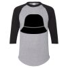 Unisex Three-Quarter Raglan Sleeve Baseball Jersey T-Shirt Thumbnail