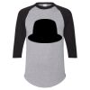 Unisex Three-Quarter Raglan Sleeve Baseball Jersey T-Shirt Thumbnail