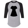 Unisex Three-Quarter Raglan Sleeve Baseball Jersey T-Shirt Thumbnail