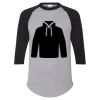 Unisex Three-Quarter Raglan Sleeve Baseball Jersey T-Shirt Thumbnail