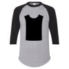 Unisex Three-Quarter Raglan Sleeve Baseball Jersey T-Shirt Thumbnail