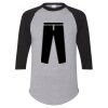Unisex Three-Quarter Raglan Sleeve Baseball Jersey T-Shirt Thumbnail