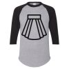 Unisex Three-Quarter Raglan Sleeve Baseball Jersey T-Shirt Thumbnail