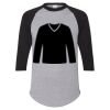 Unisex Three-Quarter Raglan Sleeve Baseball Jersey T-Shirt Thumbnail