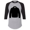 Unisex Three-Quarter Raglan Sleeve Baseball Jersey T-Shirt Thumbnail