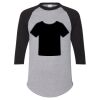 Unisex Three-Quarter Raglan Sleeve Baseball Jersey T-Shirt Thumbnail