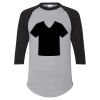 Unisex Three-Quarter Raglan Sleeve Baseball Jersey T-Shirt Thumbnail