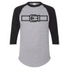 Unisex Three-Quarter Raglan Sleeve Baseball Jersey T-Shirt Thumbnail