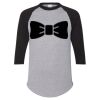 Unisex Three-Quarter Raglan Sleeve Baseball Jersey T-Shirt Thumbnail