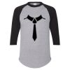 Unisex Three-Quarter Raglan Sleeve Baseball Jersey T-Shirt Thumbnail