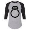 Unisex Three-Quarter Raglan Sleeve Baseball Jersey T-Shirt Thumbnail