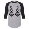 Unisex Three-Quarter Raglan Sleeve Baseball Jersey T-Shirt Thumbnail