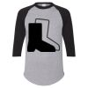 Unisex Three-Quarter Raglan Sleeve Baseball Jersey T-Shirt Thumbnail