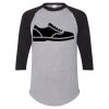 Unisex Three-Quarter Raglan Sleeve Baseball Jersey T-Shirt Thumbnail