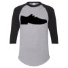 Unisex Three-Quarter Raglan Sleeve Baseball Jersey T-Shirt Thumbnail